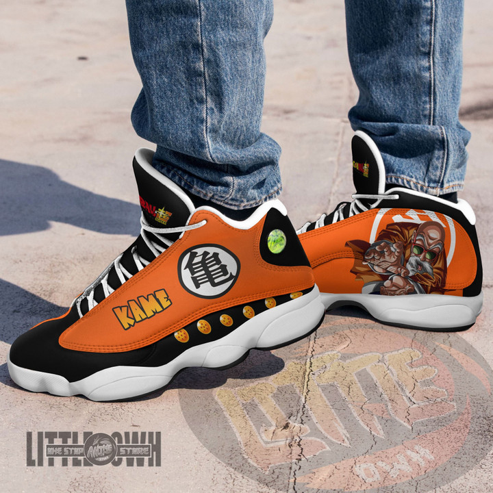 Kame Sennin Shoes Custom Dragon Ball Kanji Anime JD13 Sneakers - LittleOwh - 4